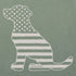 Life Is Good M Crusher Lite American Flag Dog Tee MOSS GREEN