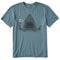 Life is Good M SS Crusher Lite Free Hugs Shark Tee SLATE BLUE