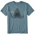 Life is Good M SS Crusher Lite Free Hugs Shark Tee SLATE BLUE