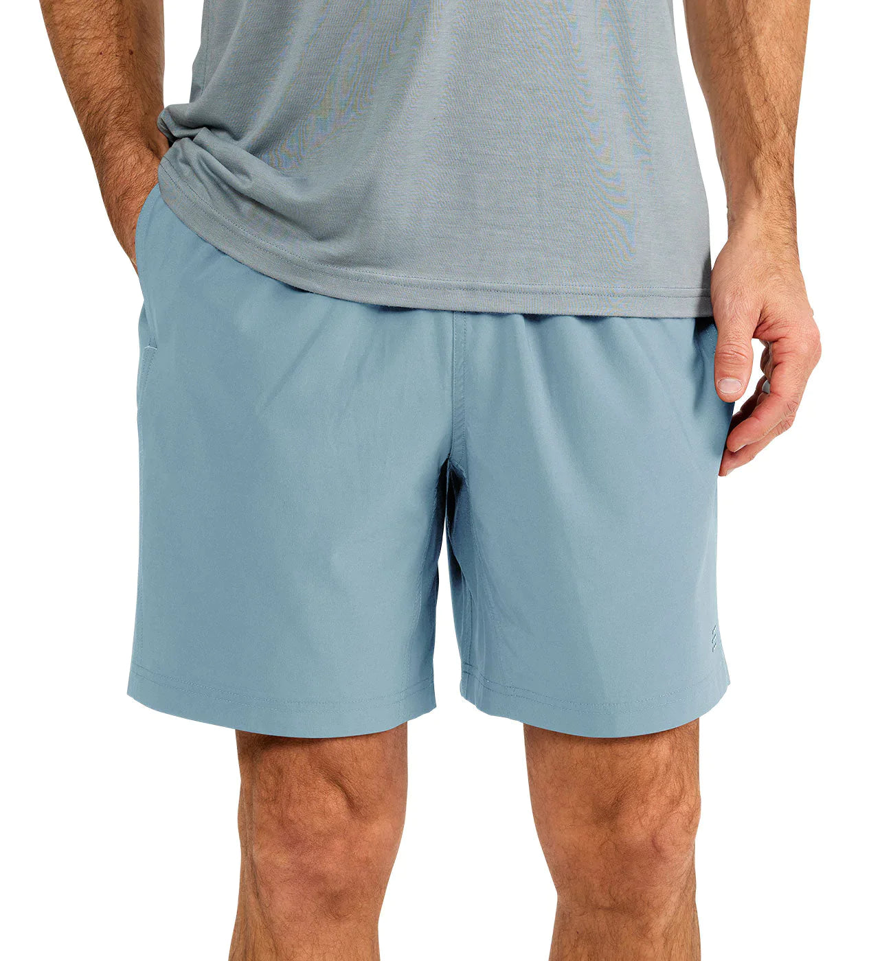 Free Fly M Lined Breeze Short 7" BLUE FOG