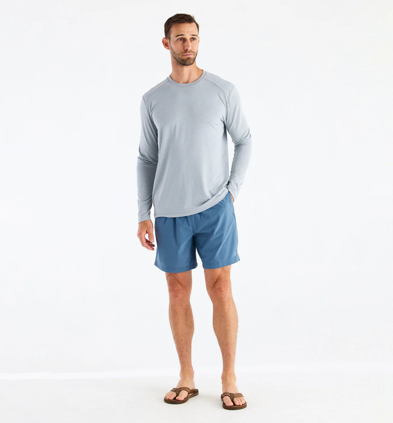 Free Fly M Lined Breeze Short PACIFIC BLUE