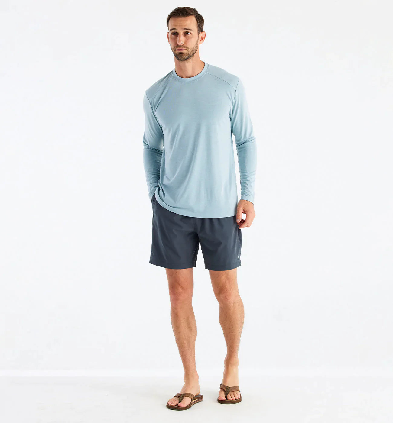 Free Fly M Lined Breeze Short STORM CLOUD