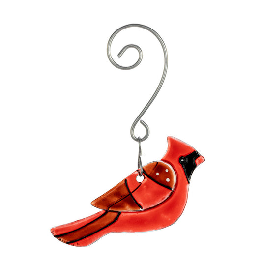 Demdaco Glass Ornament RED CARDINAL