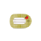 Teleties Small Flat Round Clip LOCALLY GROWN