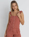 Rhythm W Lola Check Cami Top RED