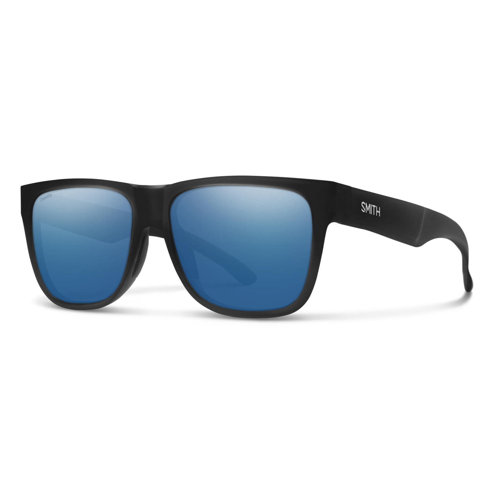 Smith Lowdown XL 2 Matte Black | ChromaPop Glass Polarized Blue Mirror
