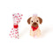 Lilies & Roses Cute Dog w/ Scarf Hair Clip