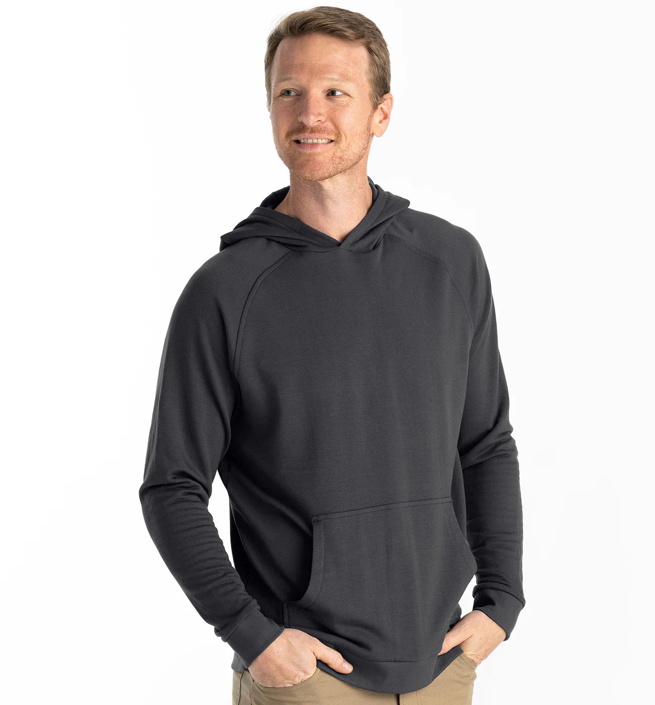 Free Fly M Bamboo LW Fleece Hoody BLACK SAND