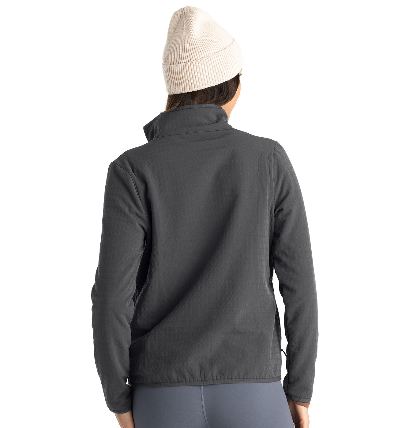 Free Fly W Gridback Fleece Jacket BLACK SAND