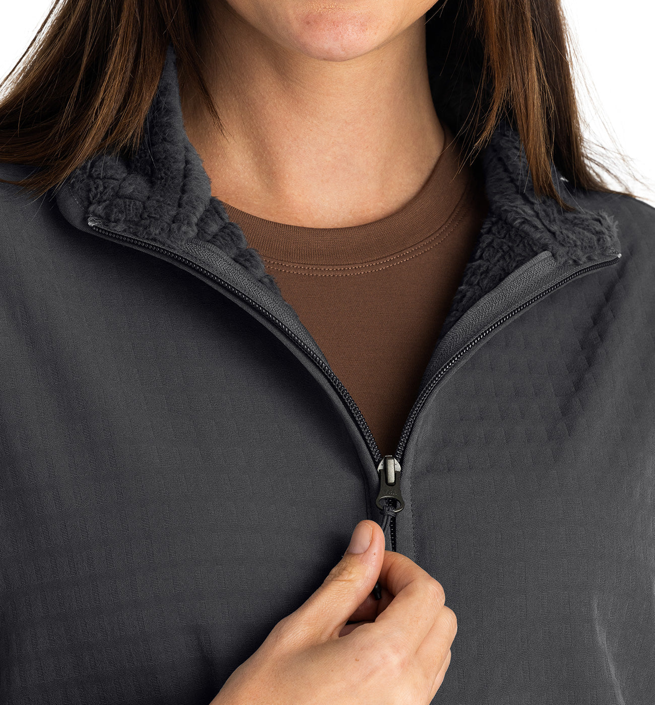 Free Fly W Gridback Fleece Jacket BLACK SAND