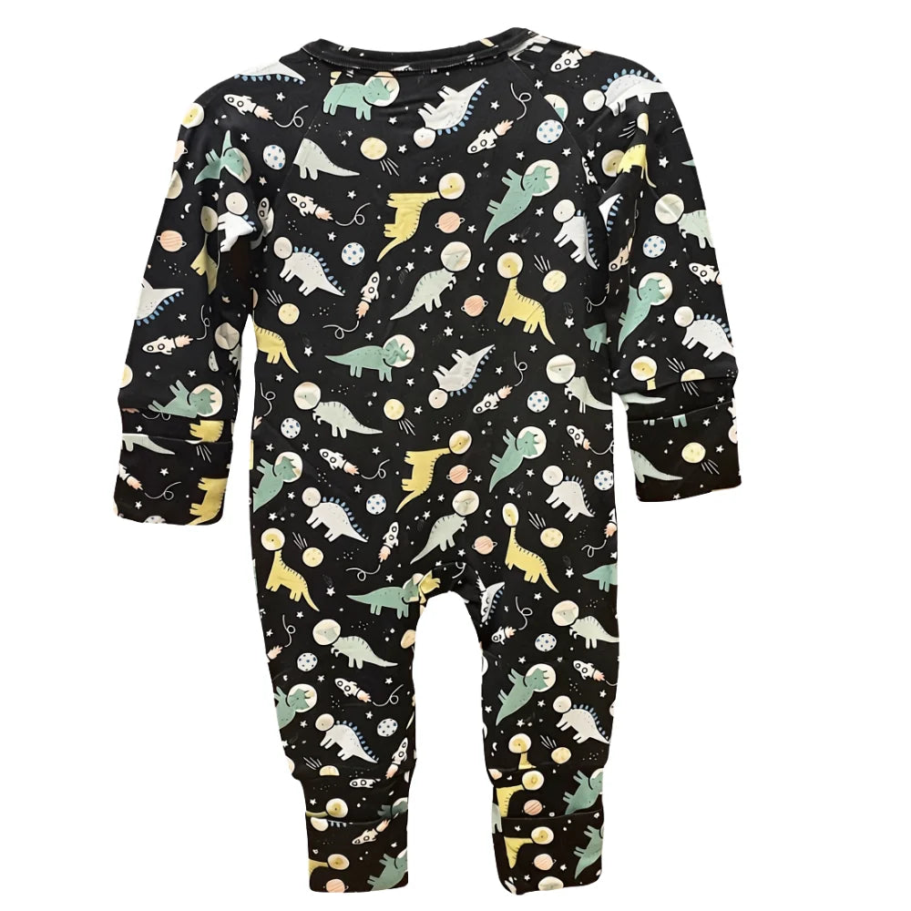 Magnetic Me Modal LS Romper ASTROCERATOPS