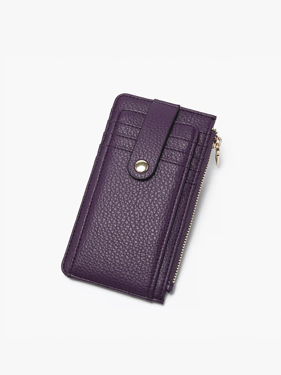 Jen & Co Mae Vegan Wallet DARK PURPLE