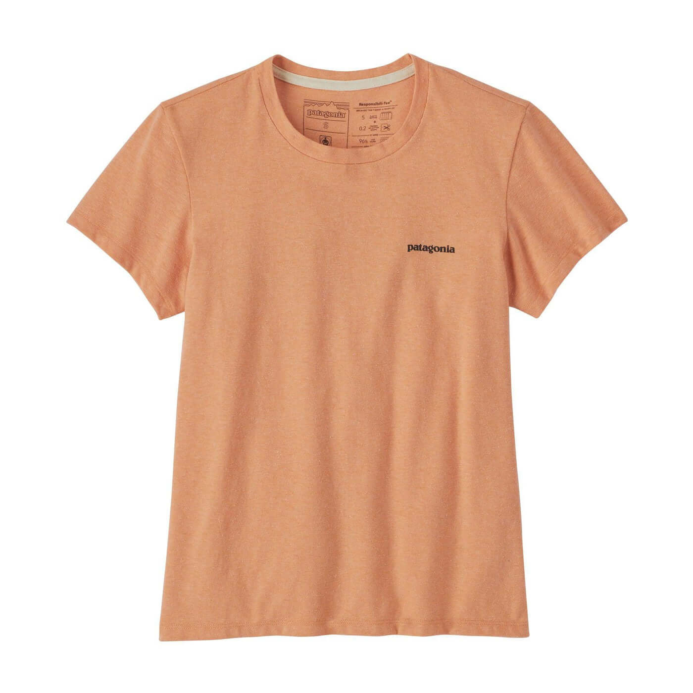 Patagonia W SS P-6 Logo Responsibilitee COWRY PEACH