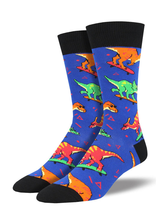 Socksmith M Skate Or Dinosaur BLUE