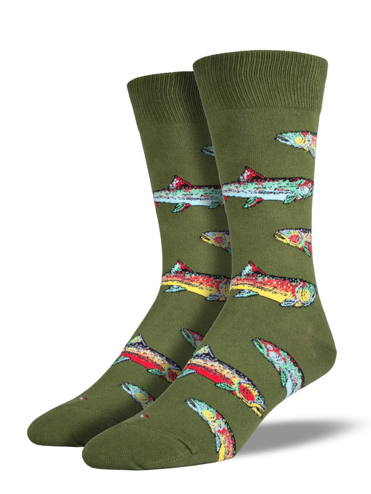 Socksmith M Trout PARROT GREEN