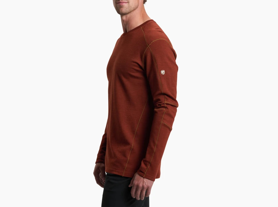 KUHL M LS Invigoratr Merino Crew CHILI OIL