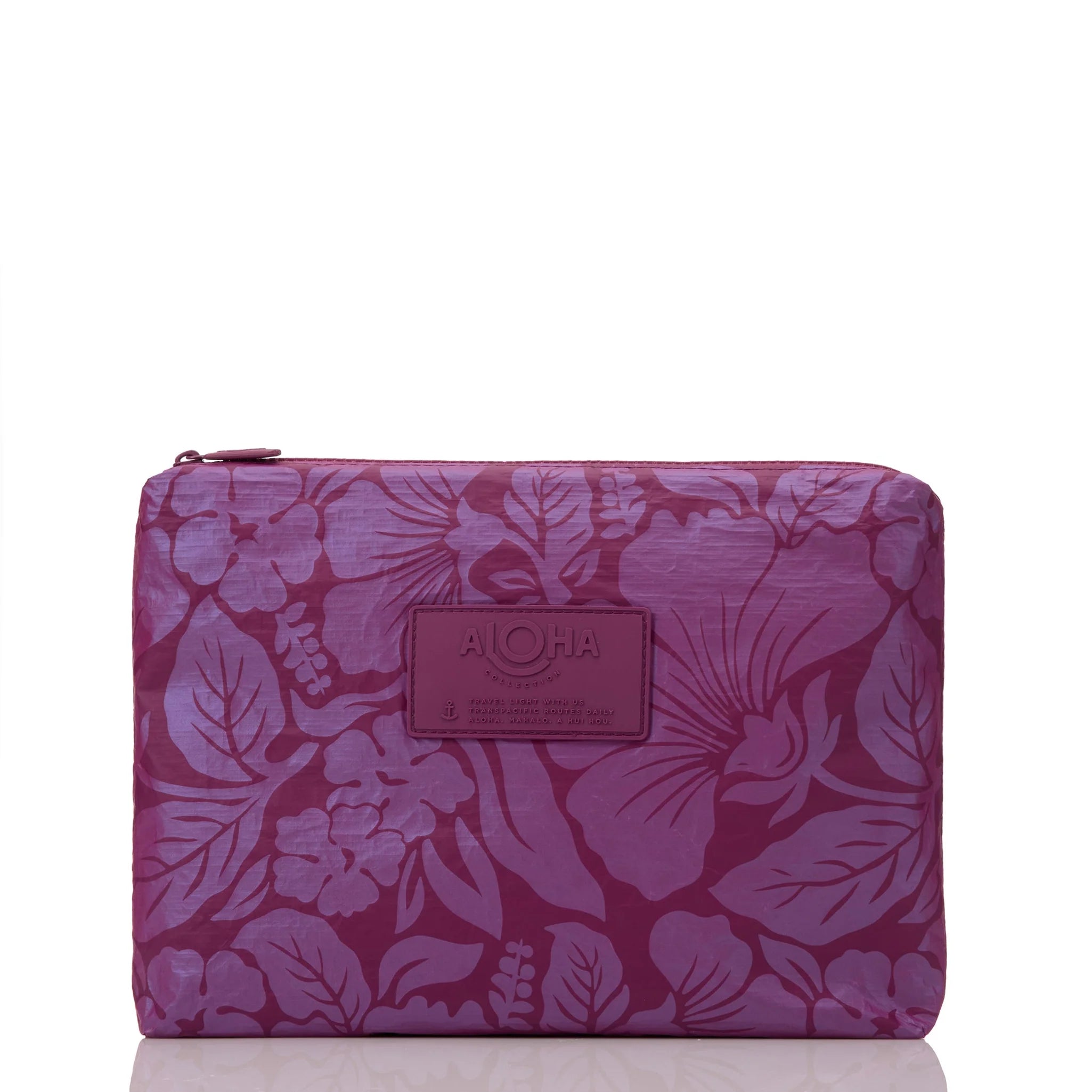 ALOHA Collection Heipua Mid Pouch BERRY LUXE on PLUM