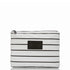 ALOHA Collection Pinstripe Mid Pouch BLACK ON WHITE