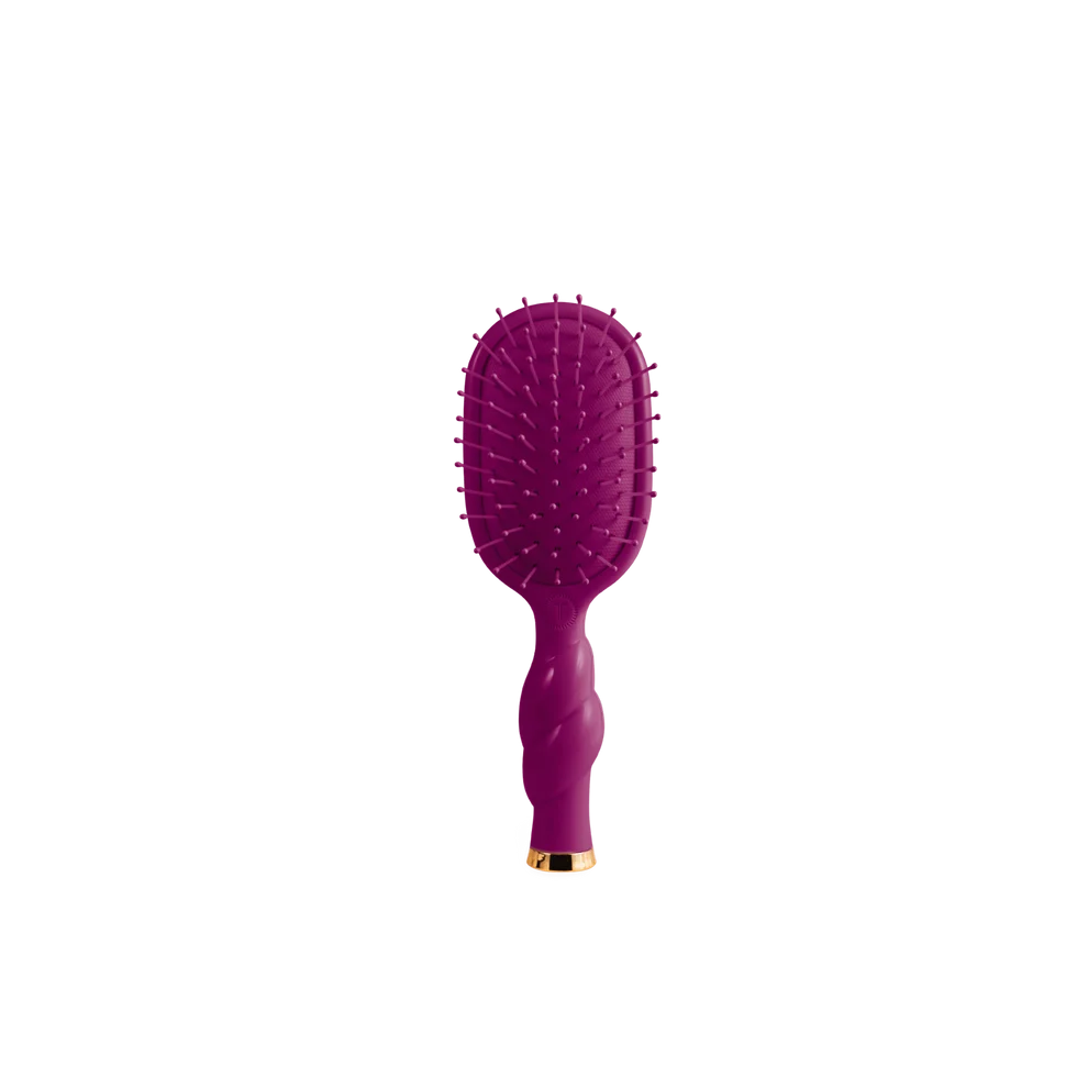Teleties Mini Detangler Hair Brush - Medium Hair MULBERRY