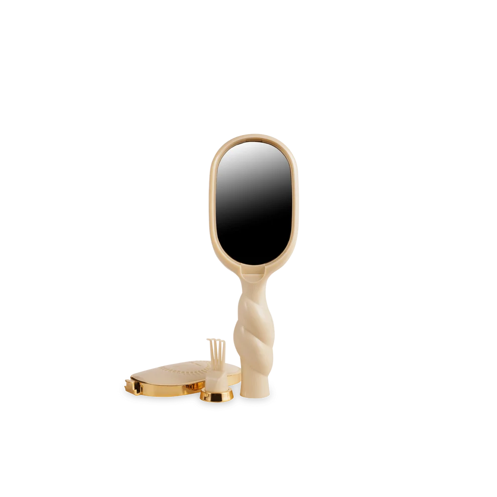 Teleties Mini Detangler Hair Brush - Medium Hair TAN