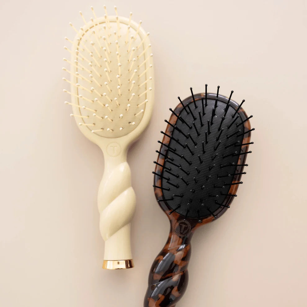 Teleties Mini Detangler Hair Brush - Medium Hair TAN