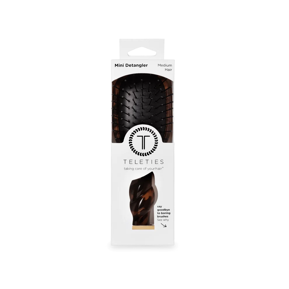 Teleties Mini Detangler Hair Brush - Medium Hair TORTOISE