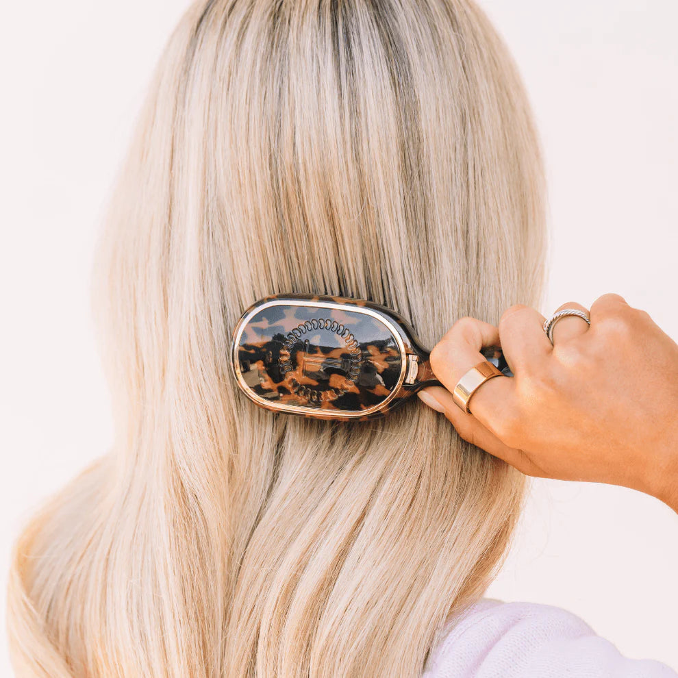 Teleties Mini Detangler Hair Brush - Medium Hair TORTOISE