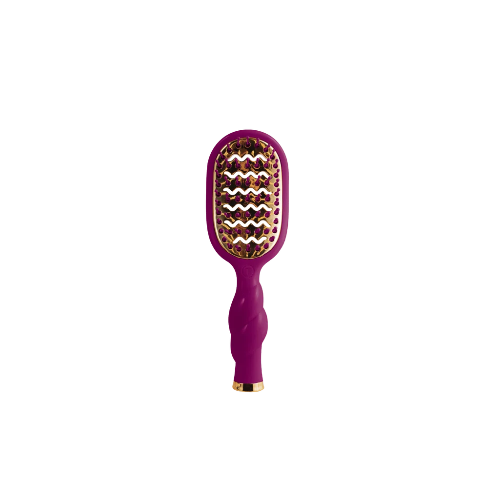 Teleties Mini Vented Hair Brush - All Hair Types MULBERRY