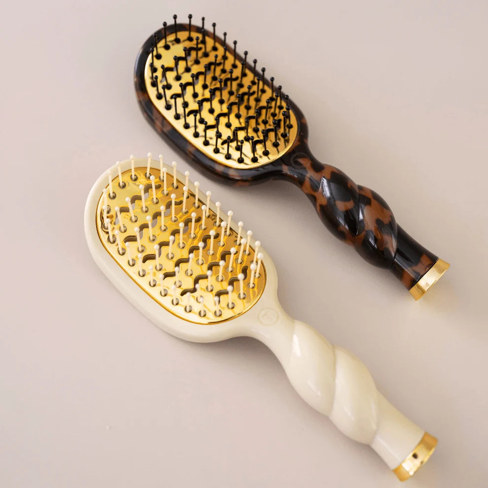 Teleties Mini Vented Hair Brush - All Hair Types TAN