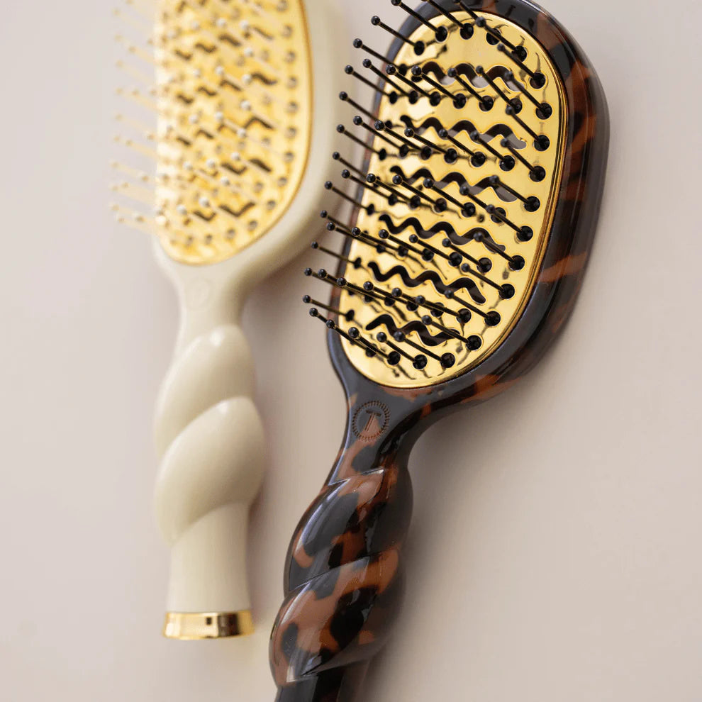 Teleties Mini Vented Hair Brush - All Hair Types TORTOISE