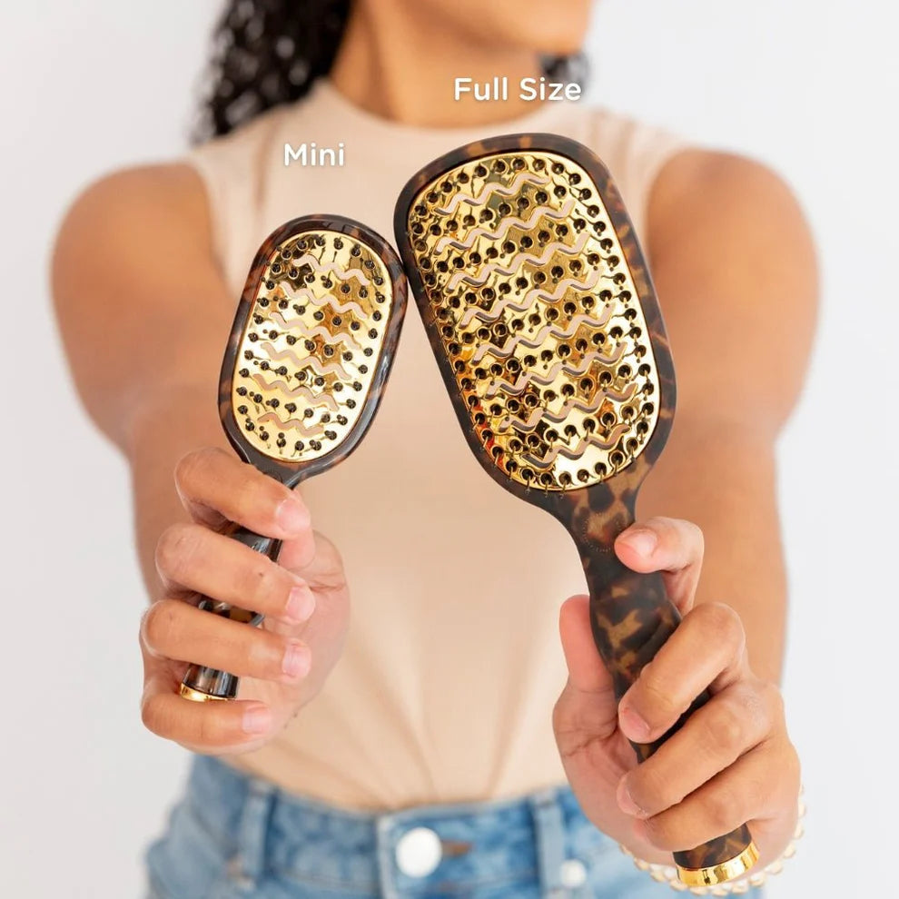 Teleties Mini Vented Hair Brush - All Hair Types TORTOISE