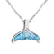 Bamboo Ocean & Earth Whale Tail Necklace