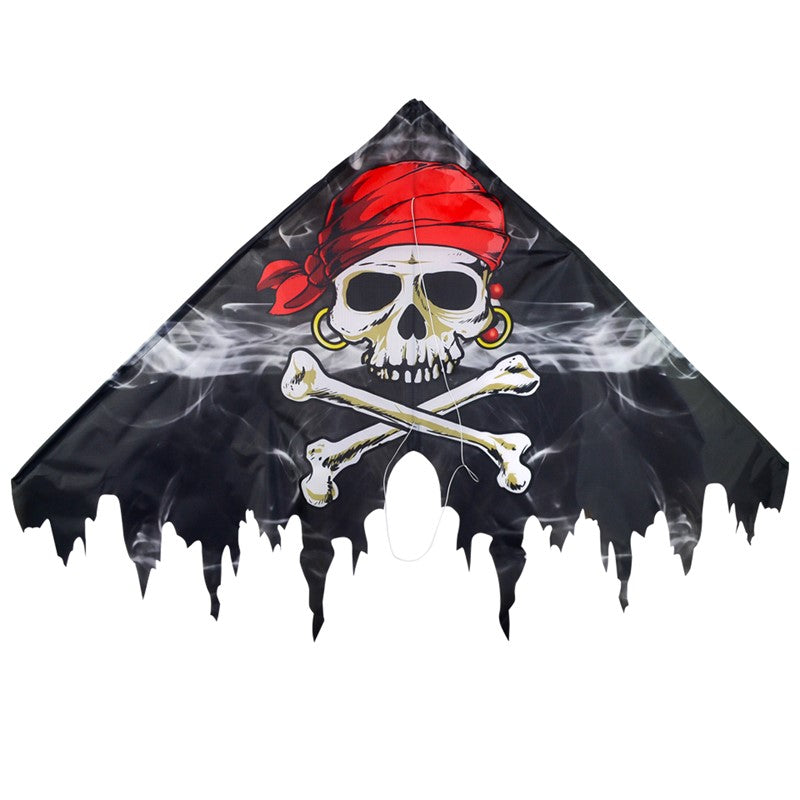 In The Breeze Smokin' Pirate Kite BLACK