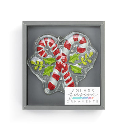 Demdaco Glass Ornament CANDY CANES