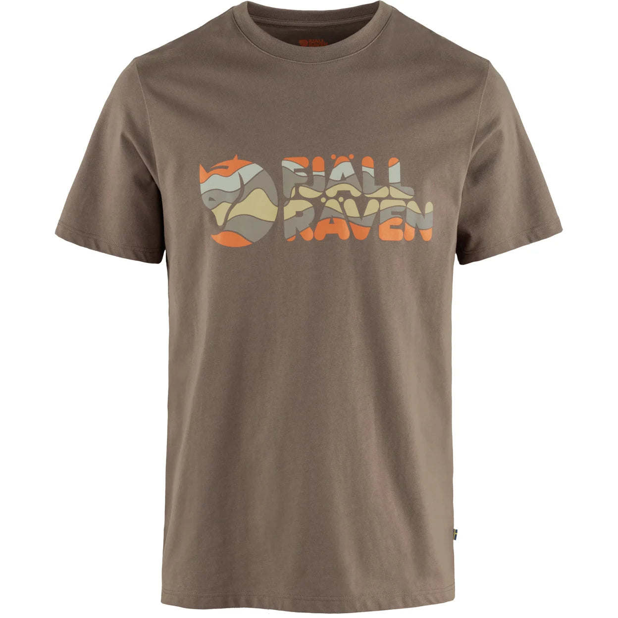 Fjallraven M SS Multi Color Logo T-Shirt  SUEDE BROWN