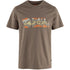 Fjallraven M SS Multi Color Logo T-Shirt  SUEDE BROWN