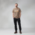 Fjallraven M SS Multi Color Logo T-Shirt  SUEDE BROWN