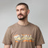 Fjallraven M SS Multi Color Logo T-Shirt  SUEDE BROWN