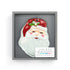 Demdaco Glass Ornament SMILING SANTA