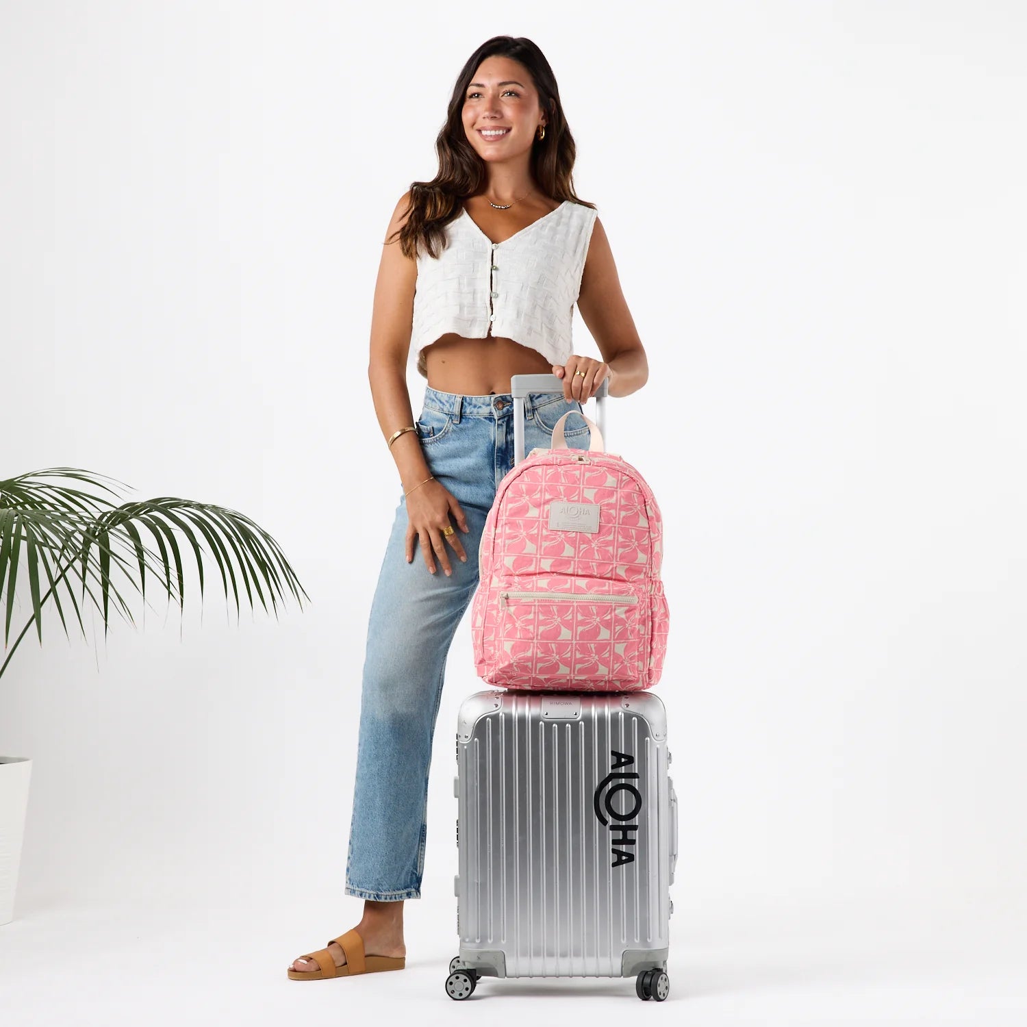 ALOHA Collection Purau Keep It Light Backpack TROPICAL LAVENDAR