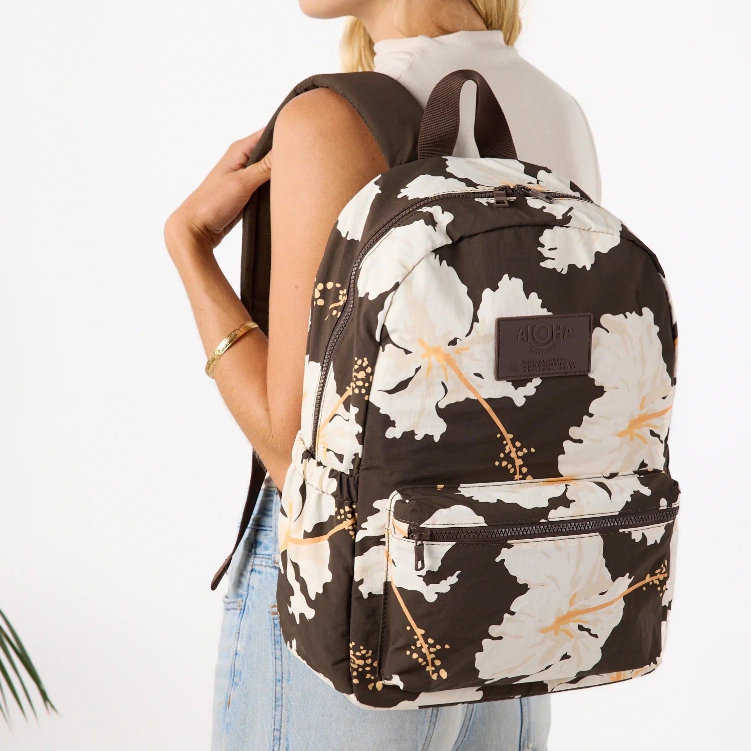 ALOHA Collection Taha'a Keep It Light Backpack CHOCOLATE