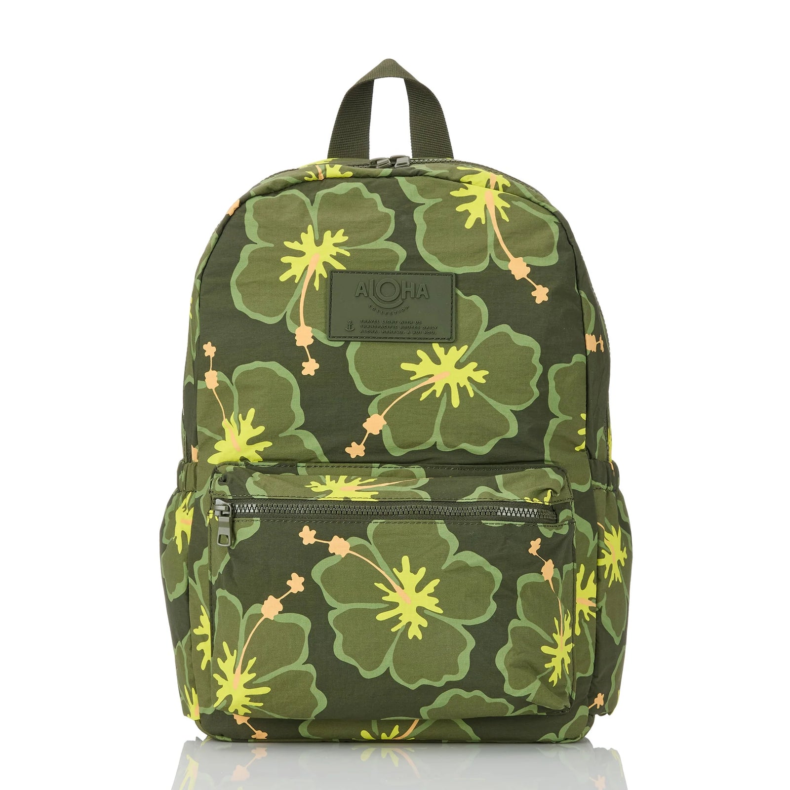 ALOHA Collection Pua Waikiki Keep It Light Backpack OLIVE