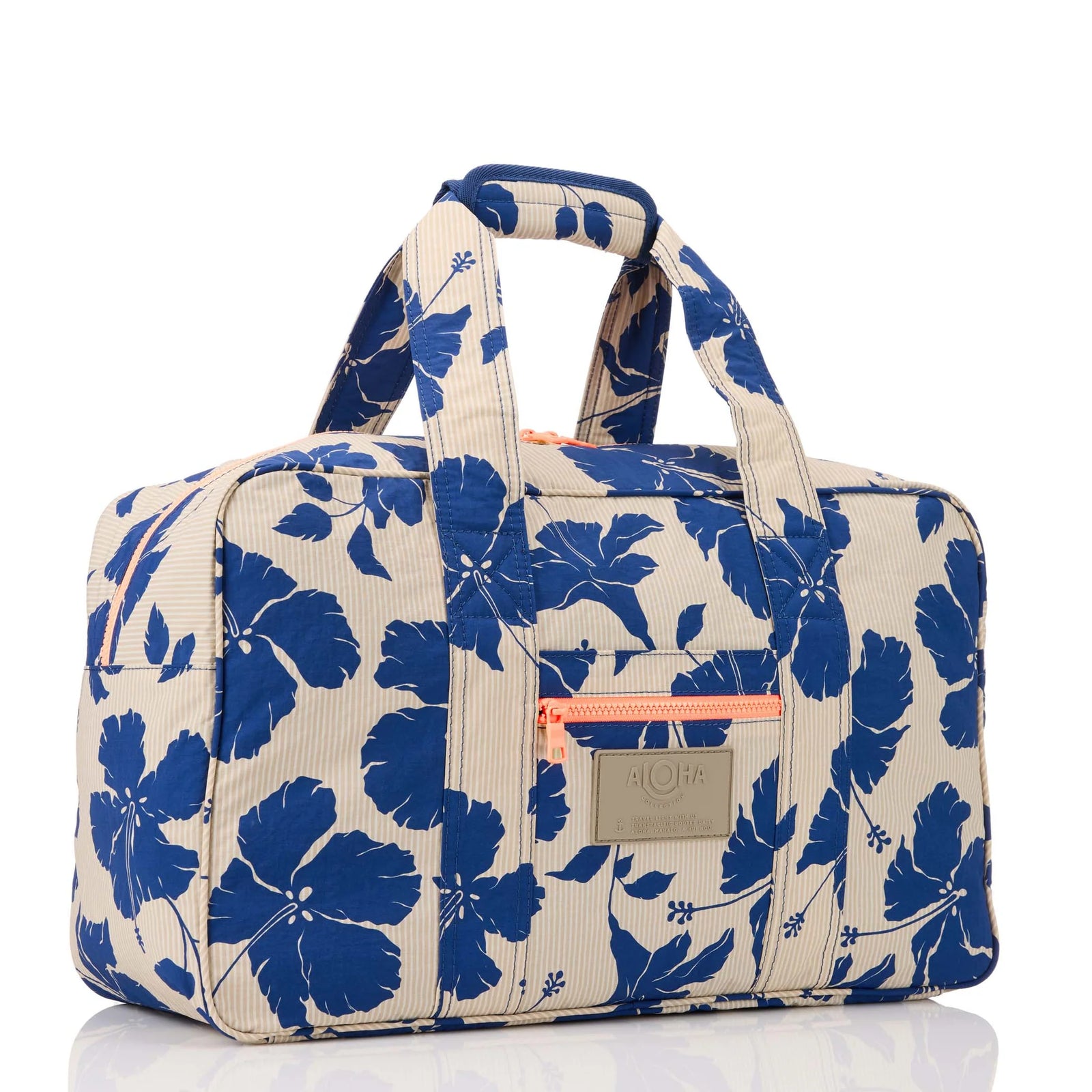 ALOHA Collection Salina Tiny Stripe Weekender NAVY