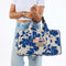 ALOHA Collection Salina Tiny Stripe Weekender NAVY