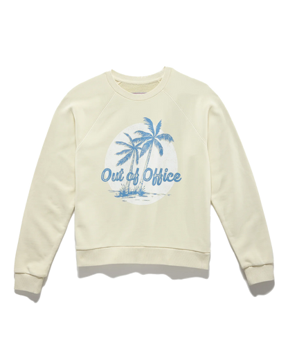 Flag & Anthem W Out Of Office Sweatshirt CREAM