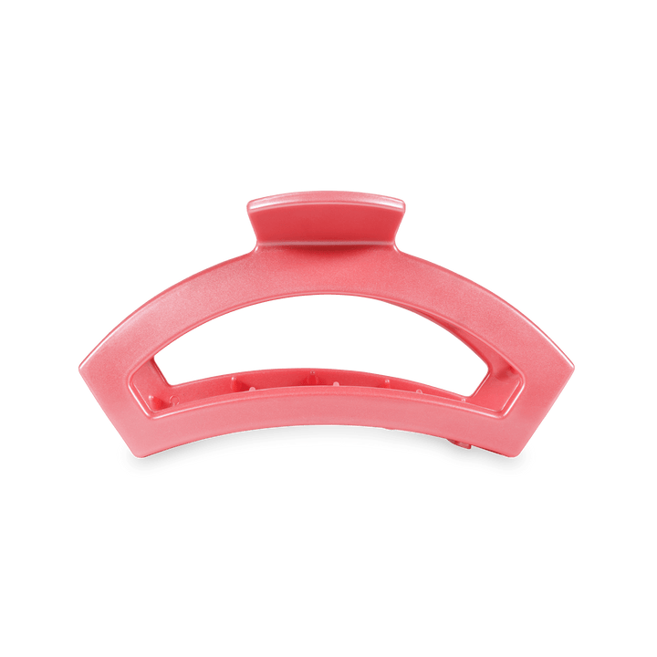 Teleties Medium Open Hair Clip CALMING CORAL