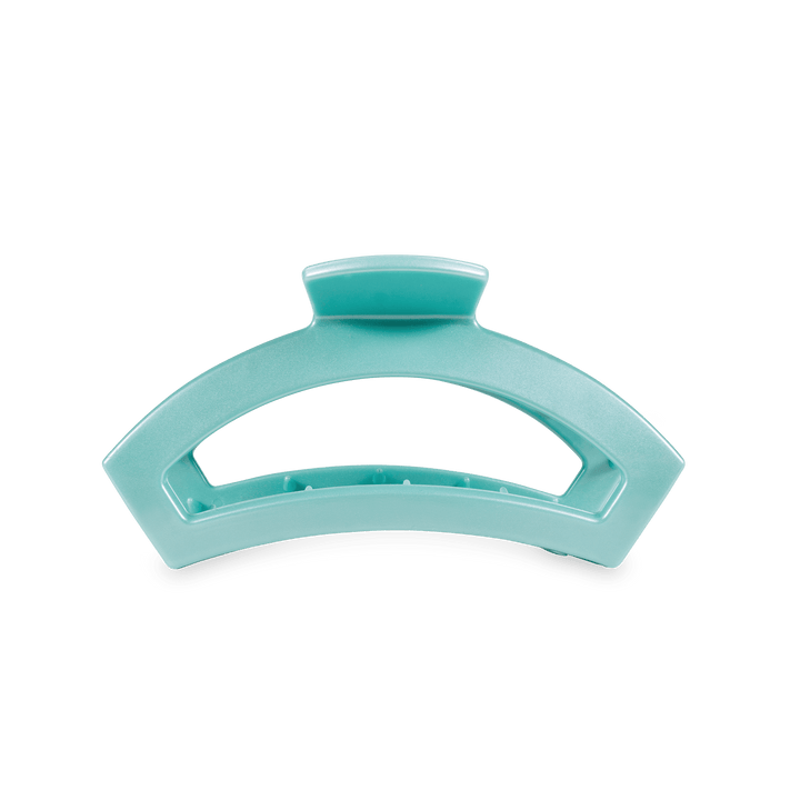 Teleties Small Open Hair Clip TOTALLY TURQUOISE