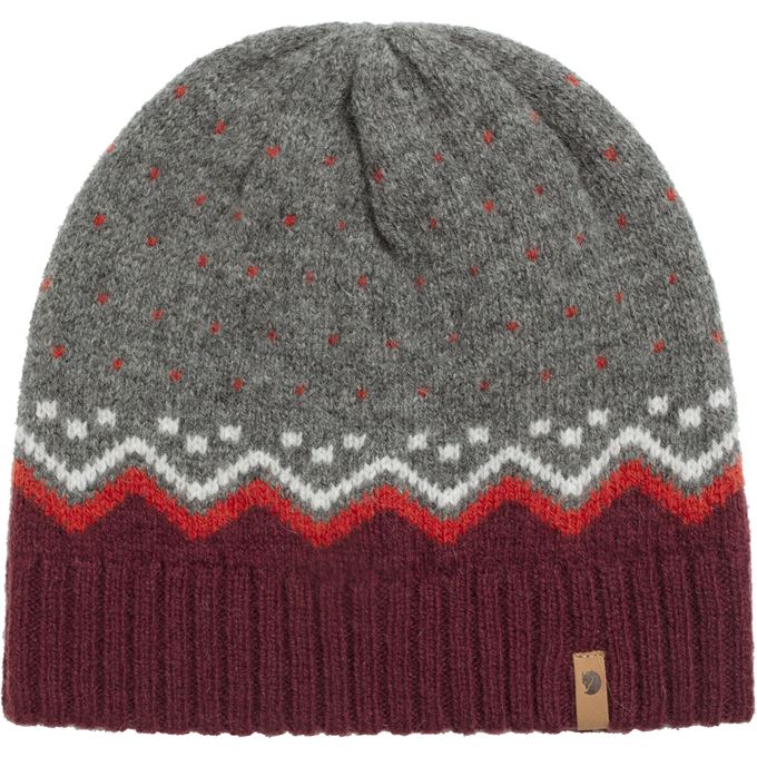 Fjallraven Ovik Knit Hat DARK GARNET