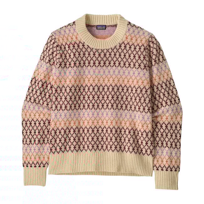 Patagonia W Wool Crewneck Sweater STARLIGHT: DARK NATURAL