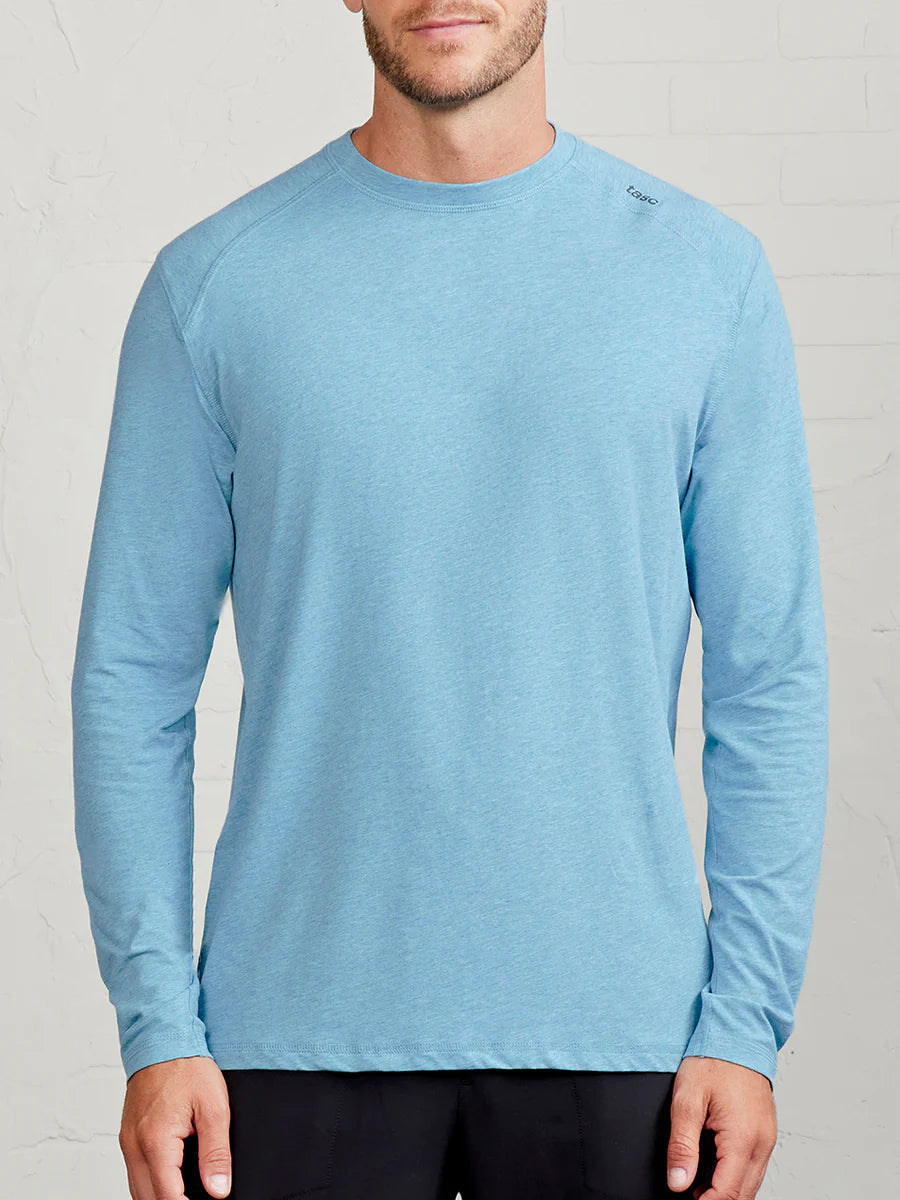 Tasc M LS Carrollton Tee GEYSER HEATHER